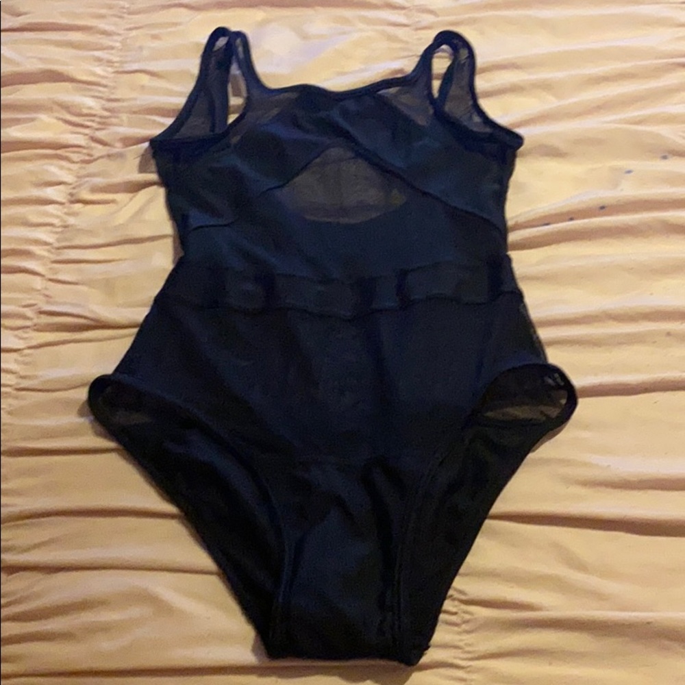 Swimwear black meshed one piece 🖤 Petite